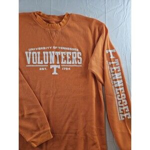 TENNESSEE VOLS Shirt Men's Large Orange Pro Edge Thermal Waffle Knit University